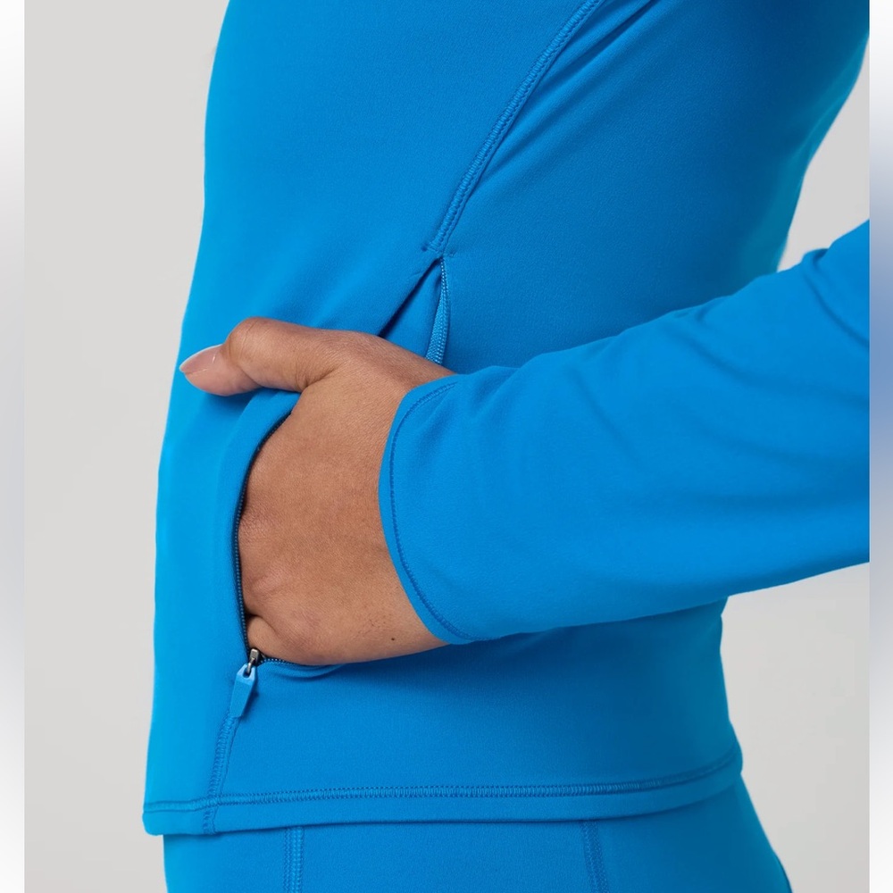 Vuori AllTheFeels Full Zip regatta blue M NEW - Picture 2 of 5